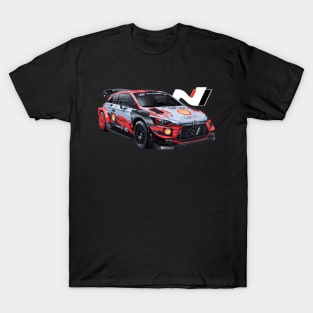 Ott Tänak Hyundai i20 N Rally2 car T-Shirt